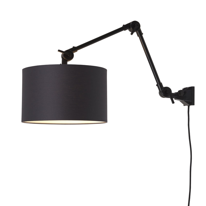 it's about RoMi-collectie Wall lamp Amsterdam shade 3220cm d.grey, M