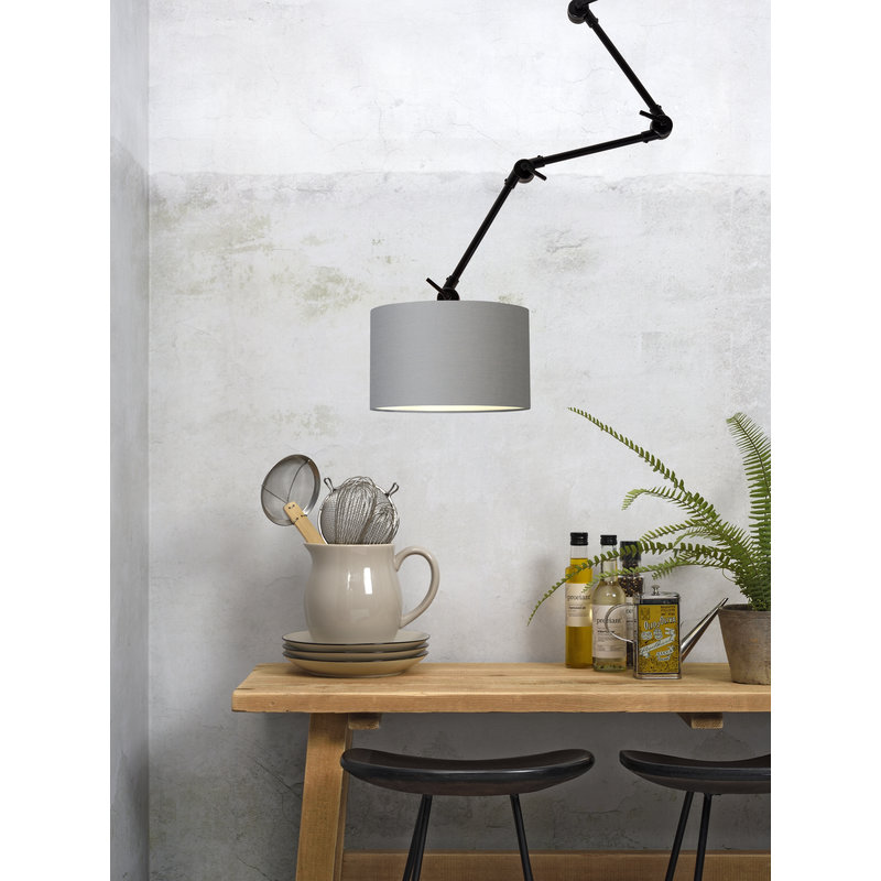 it's about RoMi-collectie Wall lamp Amsterdam shade 3220 l.grey, L