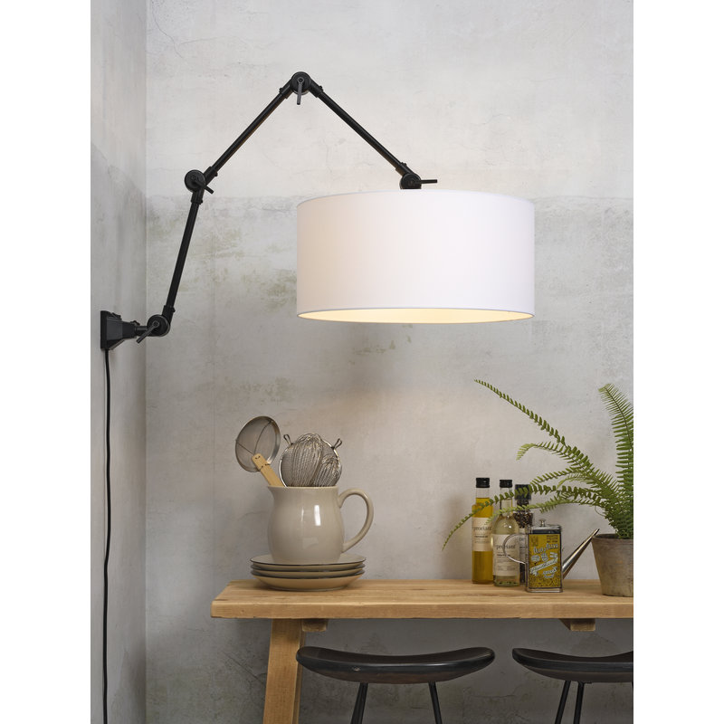 it's about RoMi-collectie Wall lamp Amsterdam shade 4723 white, L