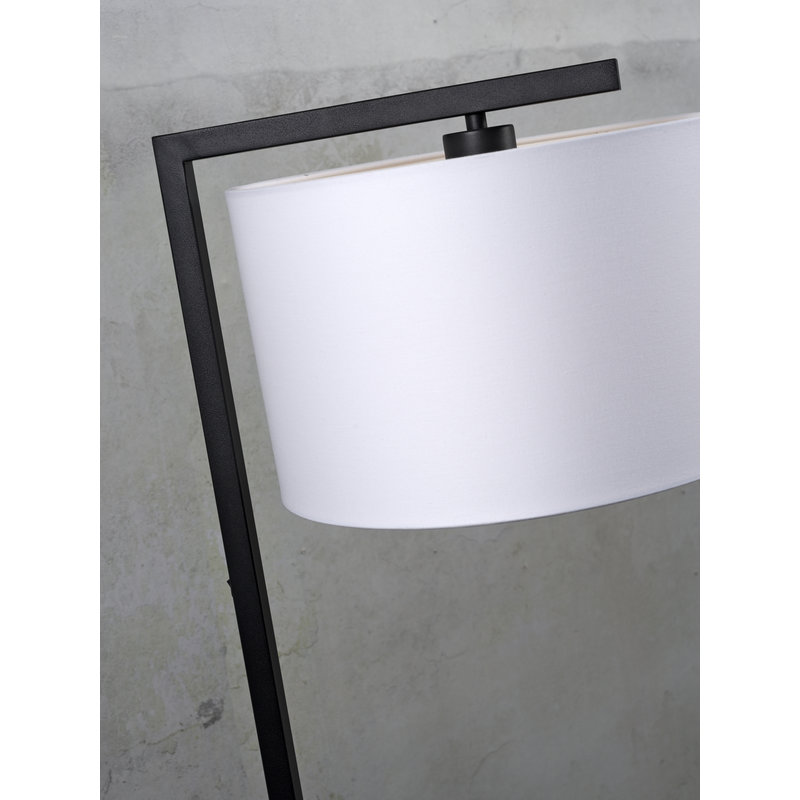 it's about RoMi-collectie Vloerlamp Boston kap 3220 wit