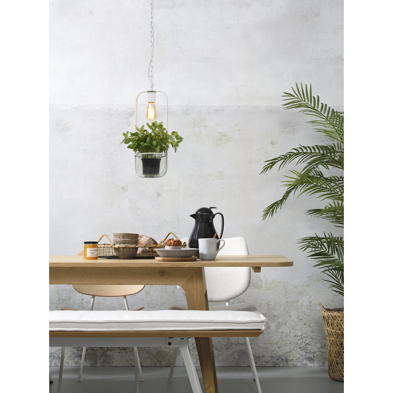 it's about RoMi-collectie Hanglamp/planthouder Florence wit