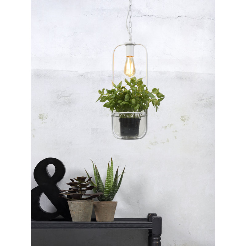 it's about RoMi-collectie Hanglamp/planthouder Florence wit