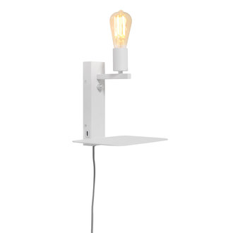 it's about RoMi Wandlamp Florence plank+usb wit