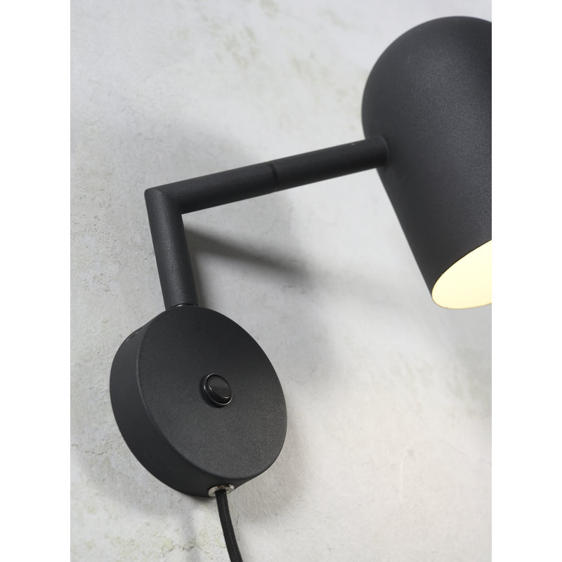 it's about RoMi-collectie Wandlamp ijzer Marseille zwart