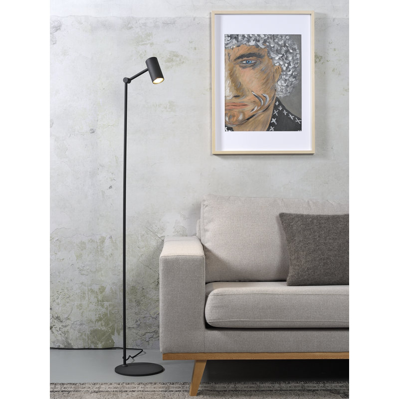 it's about RoMi-collectie Vloerlamp ijzer Montreux LED zwart