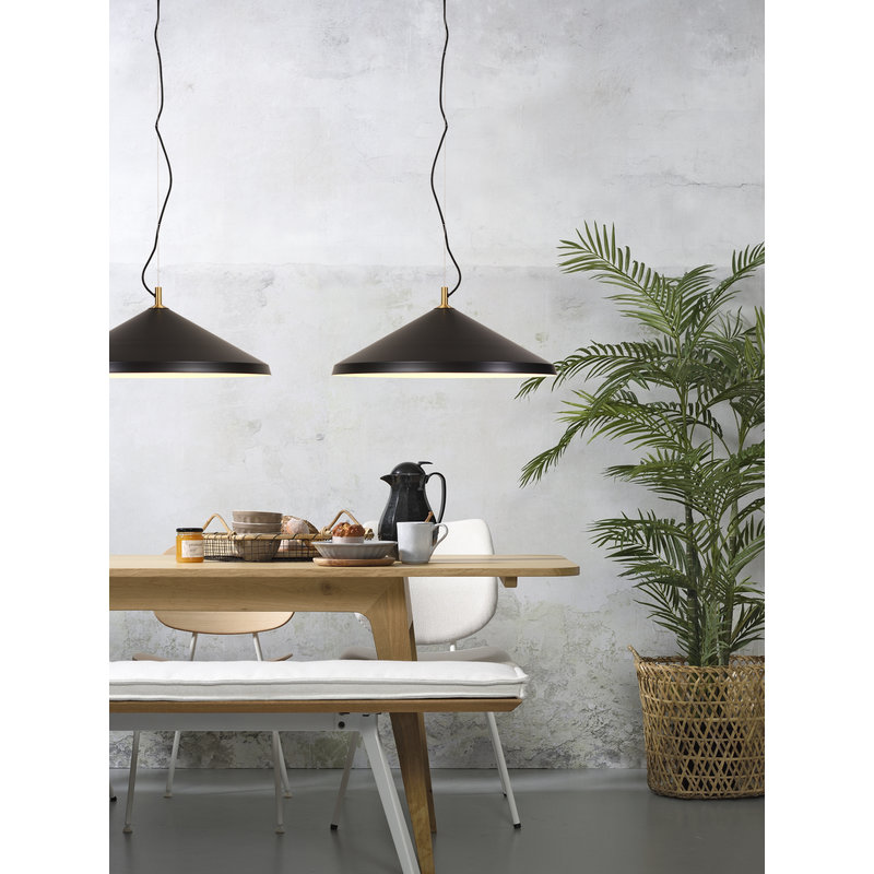 it's about RoMi-collectie Hanging lamp alu/messing Montreux black