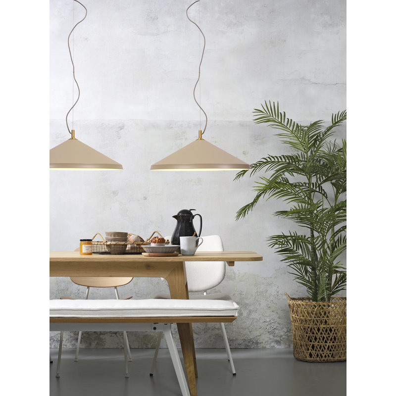 it's about RoMi-collectie Hanglamp alu/messing Montreux zand