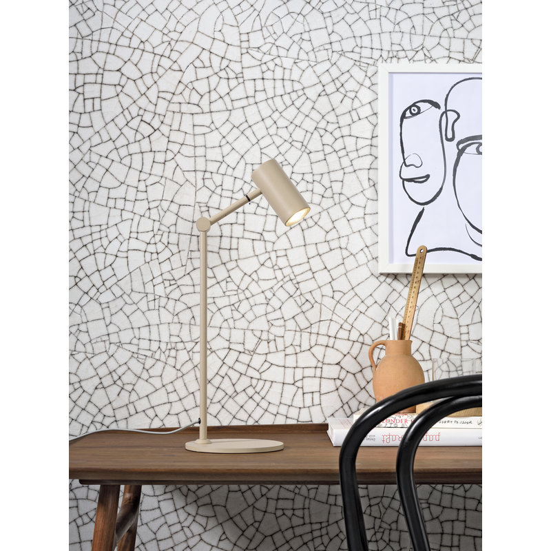 it's about RoMi-collectie Table lamp iron Montreux LED sand