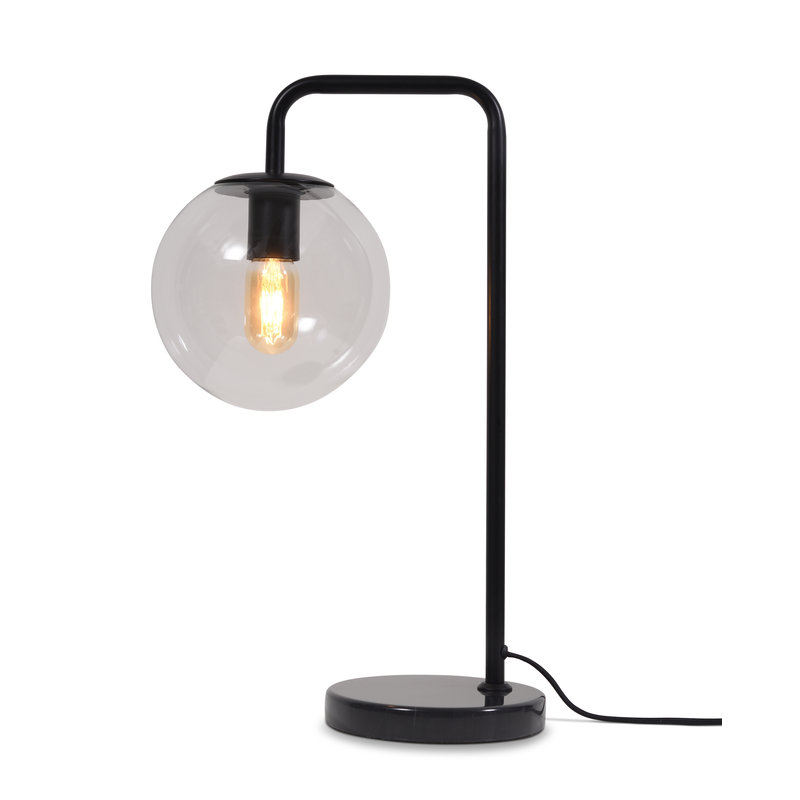 it's about RoMi-collectie Table lamp iron/glass Warsaw black