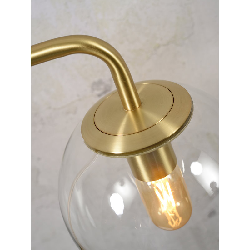 it's about RoMi-collectie Wandlamp ijzer/glas Warsaw goud