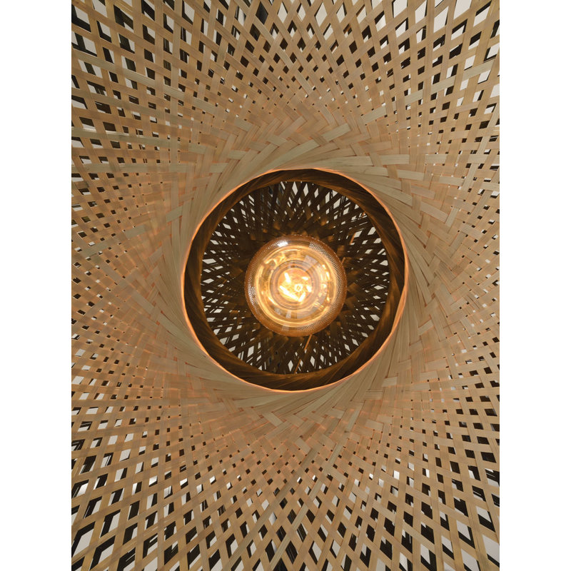 Good&Mojo-collectie Wall lamp Kalimantan bamboo flat S