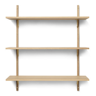 ferm LIVING Sector Shelf T/W - Oak - Brass