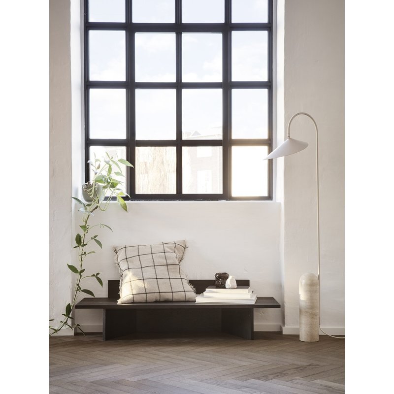 ferm LIVING-collectie Oblique Bench - Black Oiled Oak