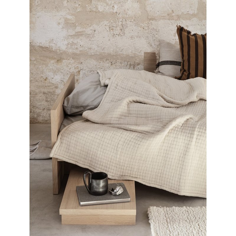 ferm LIVING-collectie Kona Side Table - Natural Oak Veneer