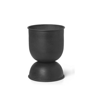 ferm LIVING Hourglass Pot - Extra Small - Black/D. G