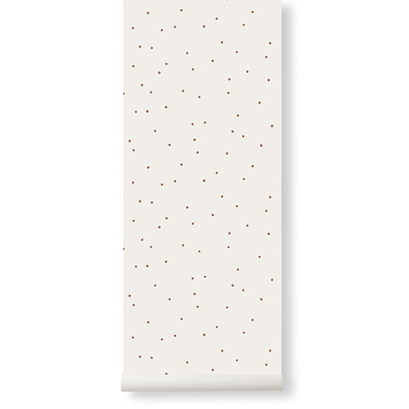 ferm LIVING-collectie Dot Wallpaper - Off-white