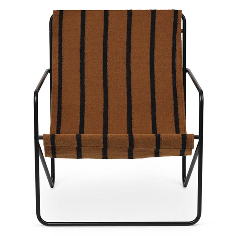 ferm LIVING-collectie Desert Chair - zwart/Stripe