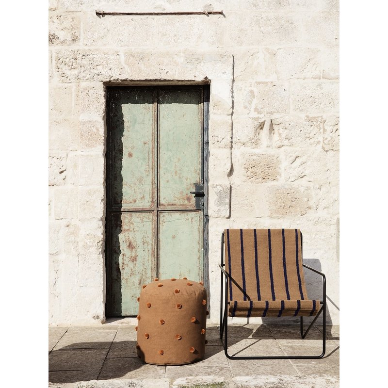 ferm LIVING-collectie Desert Chair - zwart/Stripe
