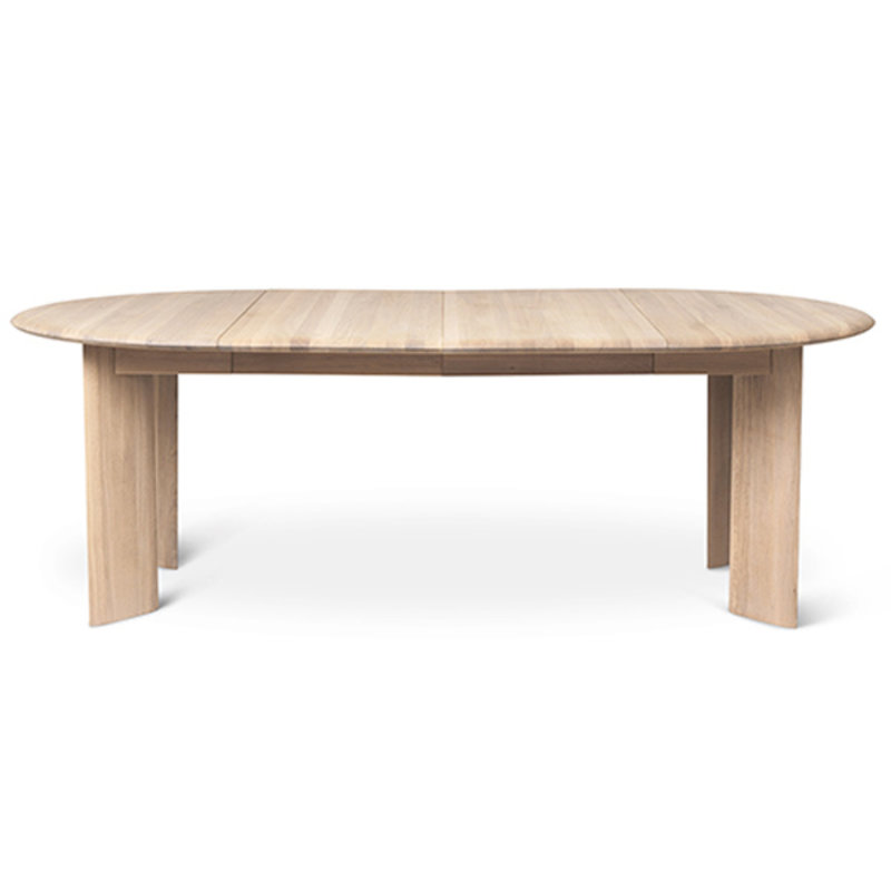 ferm LIVING-collectie Bevel Table Extendable x 2 - White Oiled