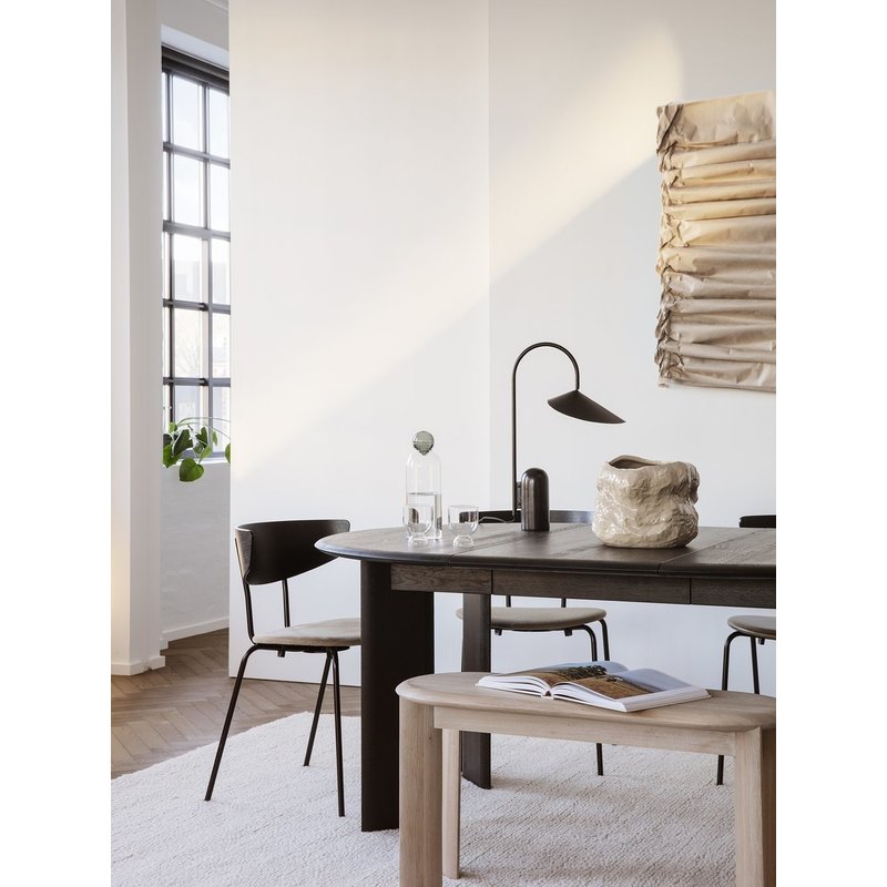ferm LIVING-collectie Bank Bevel wit geolied eiken
