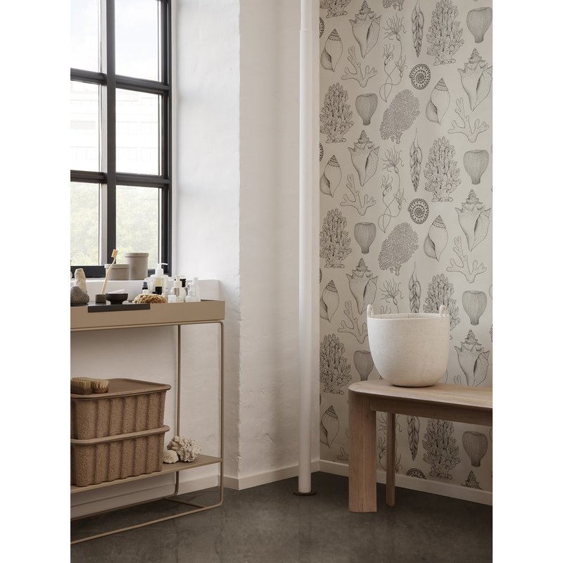 ferm LIVING-collectie Bank Bevel wit geolied eiken
