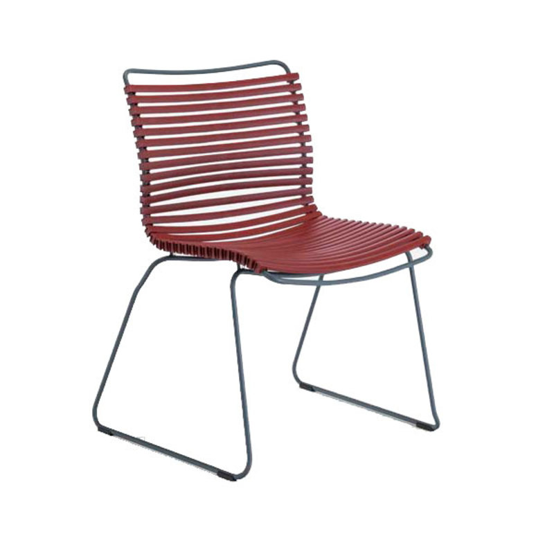 Houe-collectie CLICK Dining Chair without armrests paprika