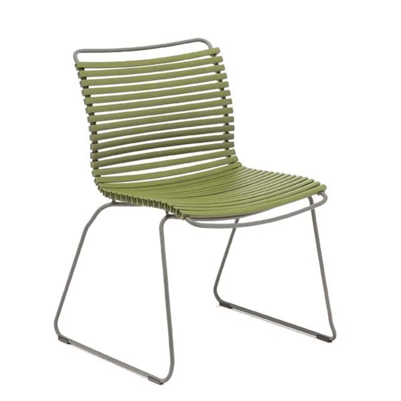 Houe-collectie CLICK Dining Chair without armrests olive green