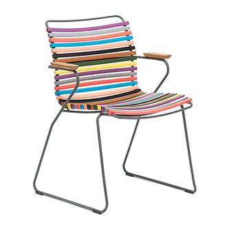 Houe CLICK Dining Chair with Armrests in bamboo multicolor 1