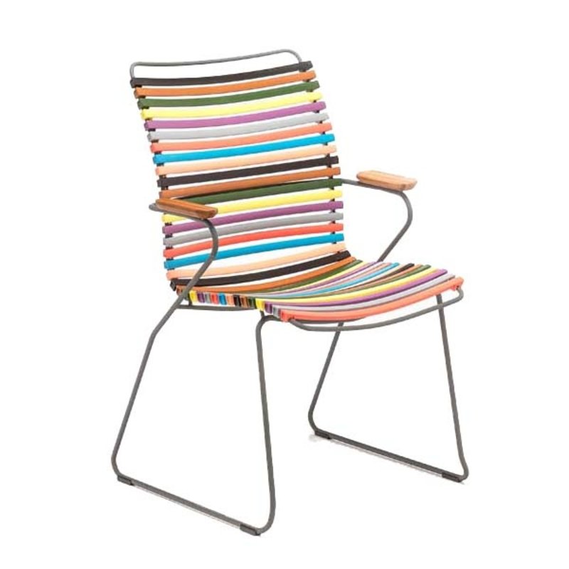 Houe-collectie CLICK Dining Chair Tall with Armrests in bamboo multicolor 1