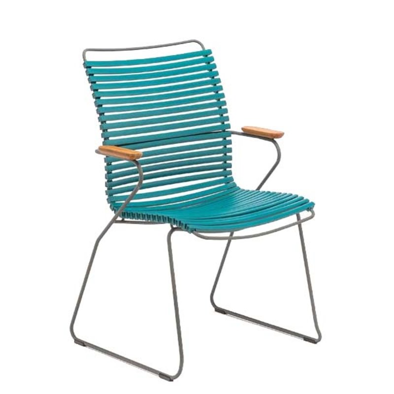 Houe-collectie CLICK armchair tall tuinstoel petrol