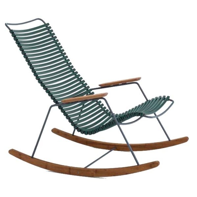Houe-collectie CLICK Rocking Chair with Pine Green lamellas