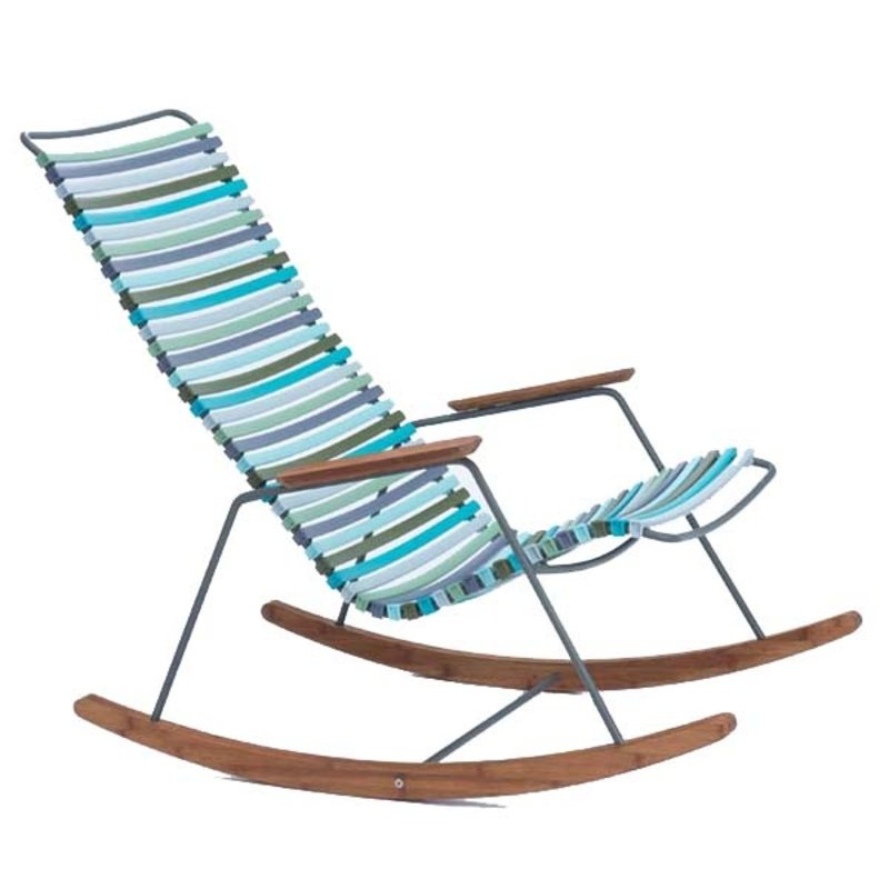 Houe-collectie CLICK Rocking Chair with Multi color 2 lamellas