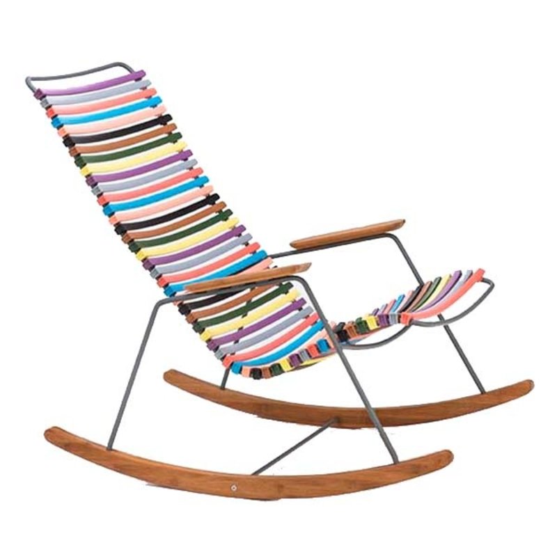 Houe-collectie CLICK Rocking Chair with Multi color 1 lamellas