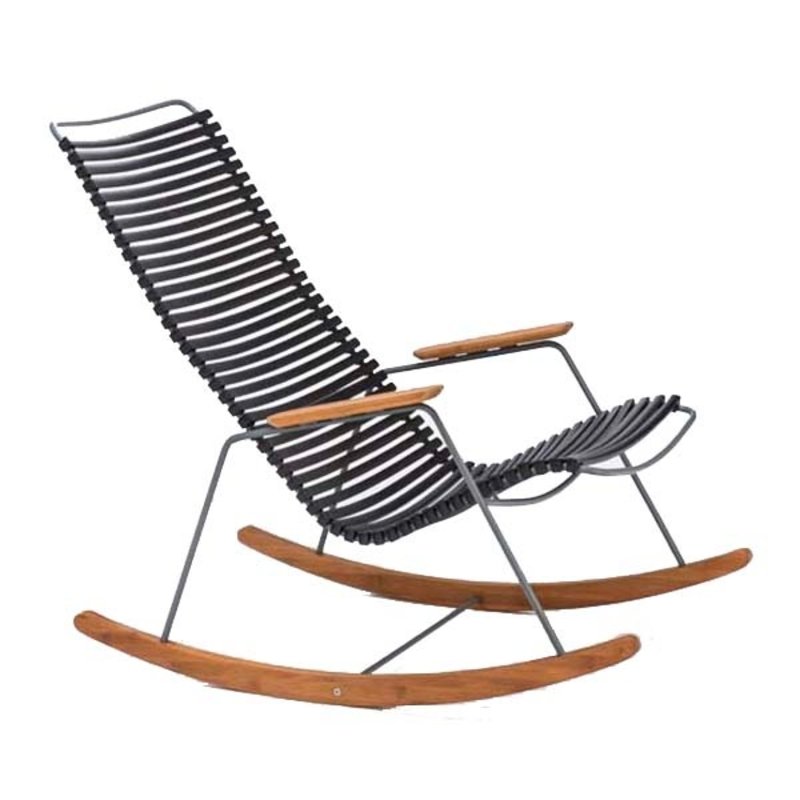 Houe-collectie CLICK Rocking Chair with Black lamellas