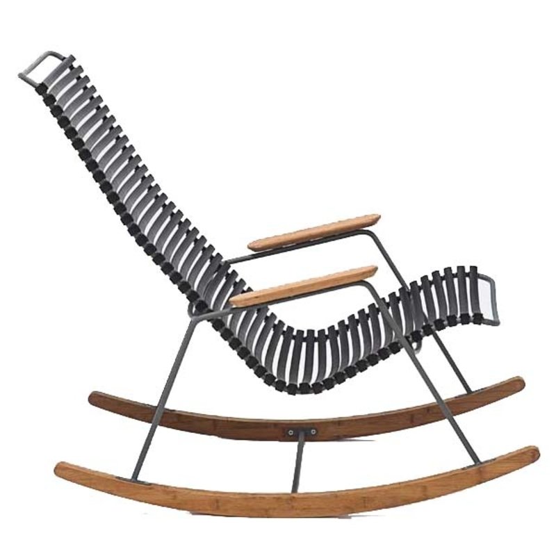 Houe-collectie CLICK Rocking Chair with Black lamellas