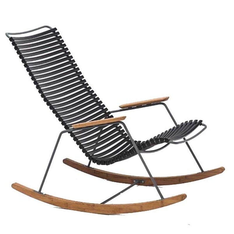 Houe-collectie CLICK Rocking Chair with Black lamellas