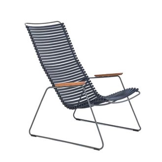 Houe CLICK Lounge Chair with Dark Blue lamellas