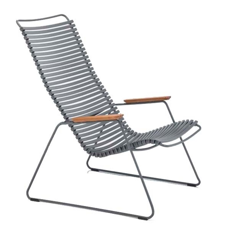 Houe-collectie CLICK Lounge Chair with Dark Grey lamellas