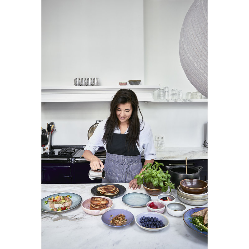 HKLIVING-collectie Home chef ceramics: deep plate rustic pink