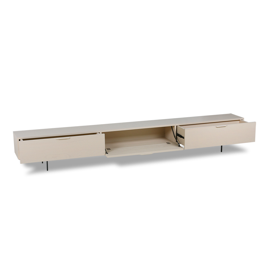 aansluiten voorstel Brawl HKliving Tv meubel hout 250cm zand - Deens
