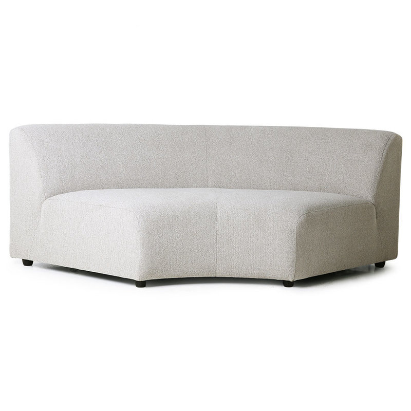 HKliving-collectie Jax couch: element round, sneak, light grey