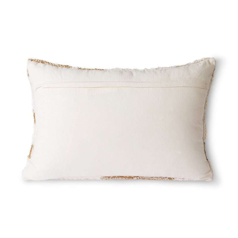 HKLIVING-collectie Fluffy cushion white/beige (35x55)