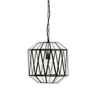 Nordal HERA hanging lamp, glass triangles