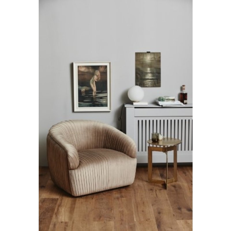 Nordal-collectie NYASA golden side tables, round s/2