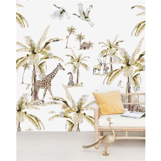 Creative Lab Amsterdam African Safari Sunset Wallpaper Mural