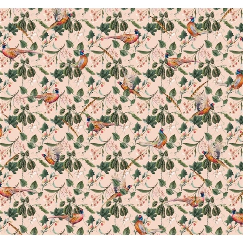 Creative Lab Amsterdam-collectie Floral Pheasant Sunset Wallpaper Mural