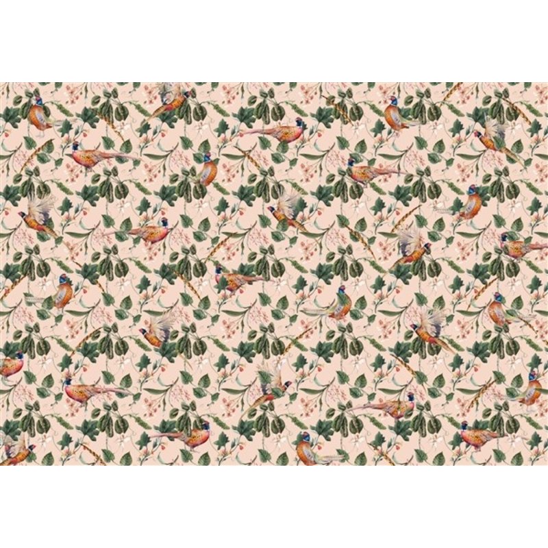 Creative Lab Amsterdam-collectie Floral Pheasant Sunset Wallpaper Mural