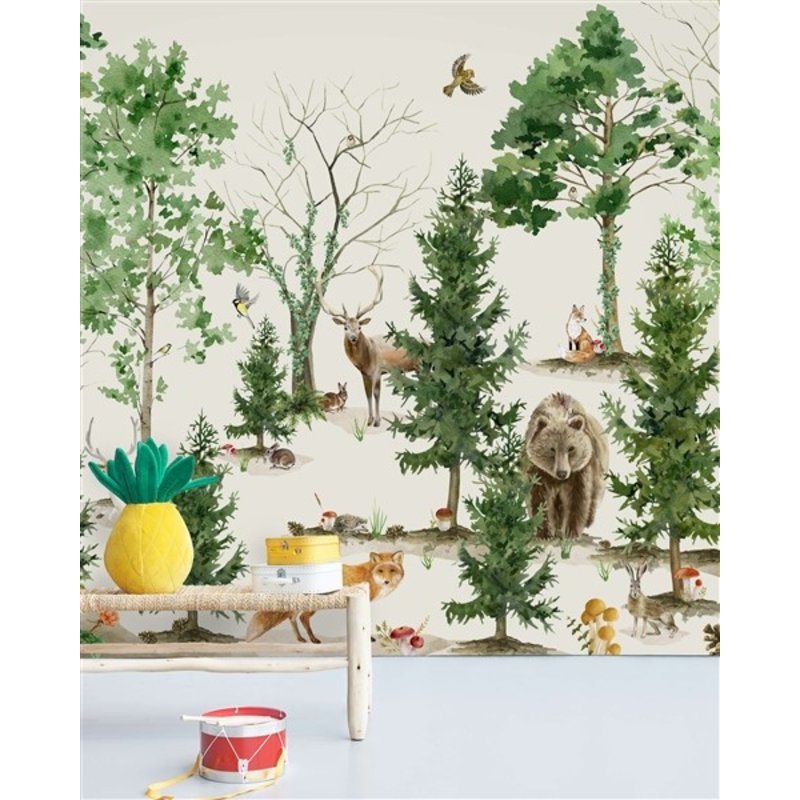 Creative Lab Amsterdam-collectie Forest Life Wallpaper Mural