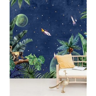 Creative Lab Amsterdam From Jungle to Space behang Mural