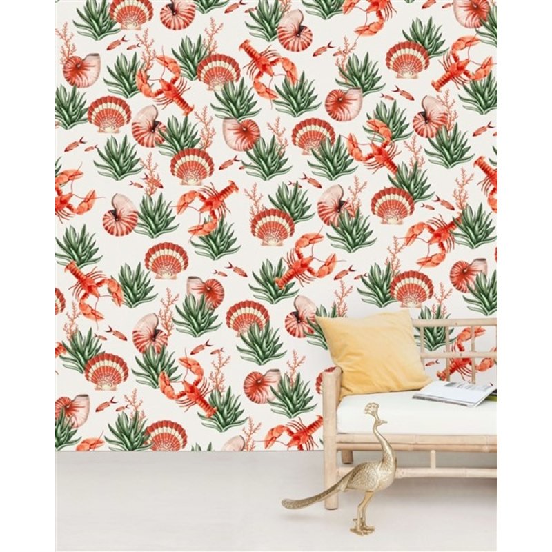 Creative Lab Amsterdam-collectie Fruits de Mer behang Mural